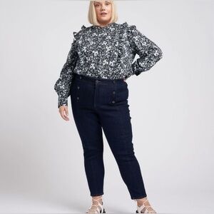 ERDEM x Universal Standard Poppy Sailor Skinny Jeans 18